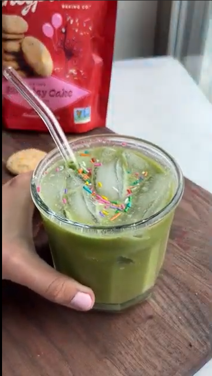 Birthday Cake Cookie Matcha