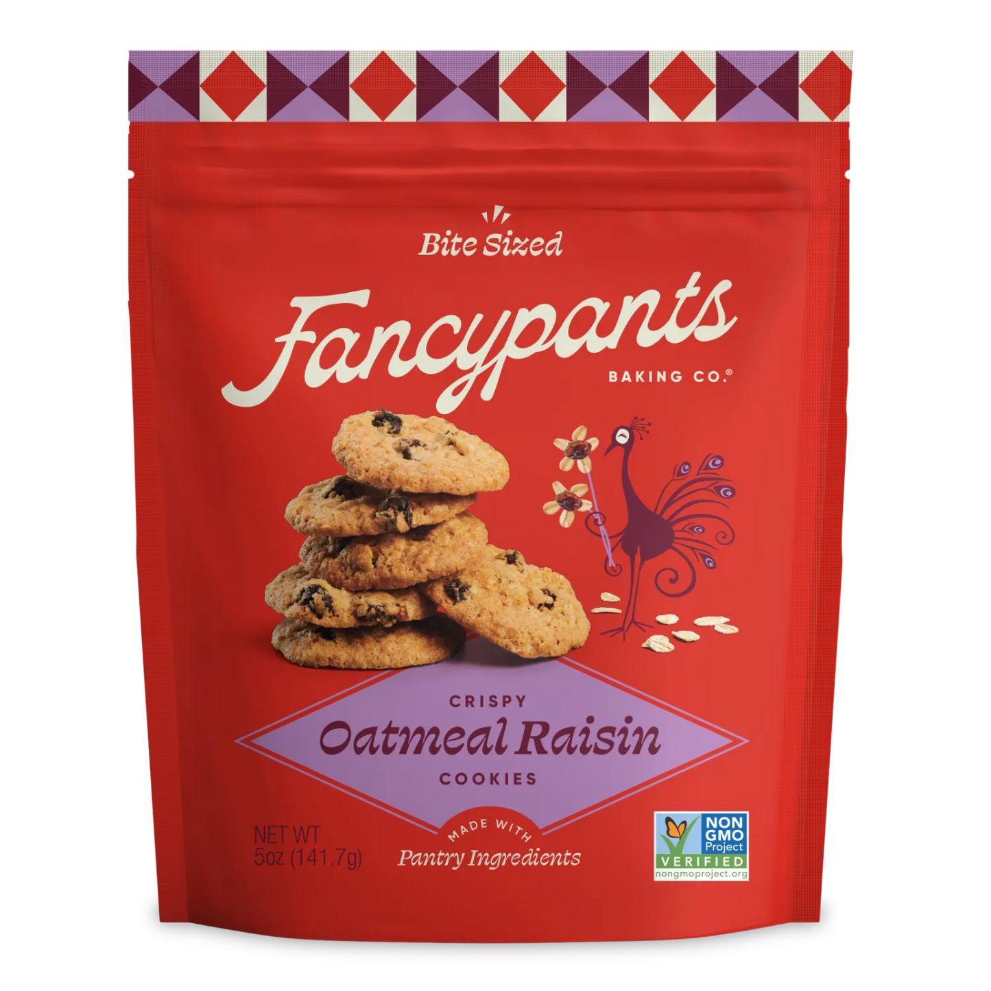 Fancypants Oatmeal Raisin Packaging Front Panel