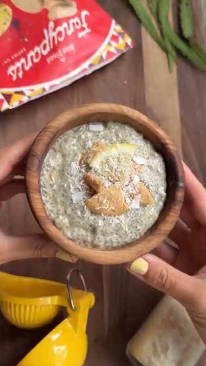 Lemon Tart Cookie Chia Bowl