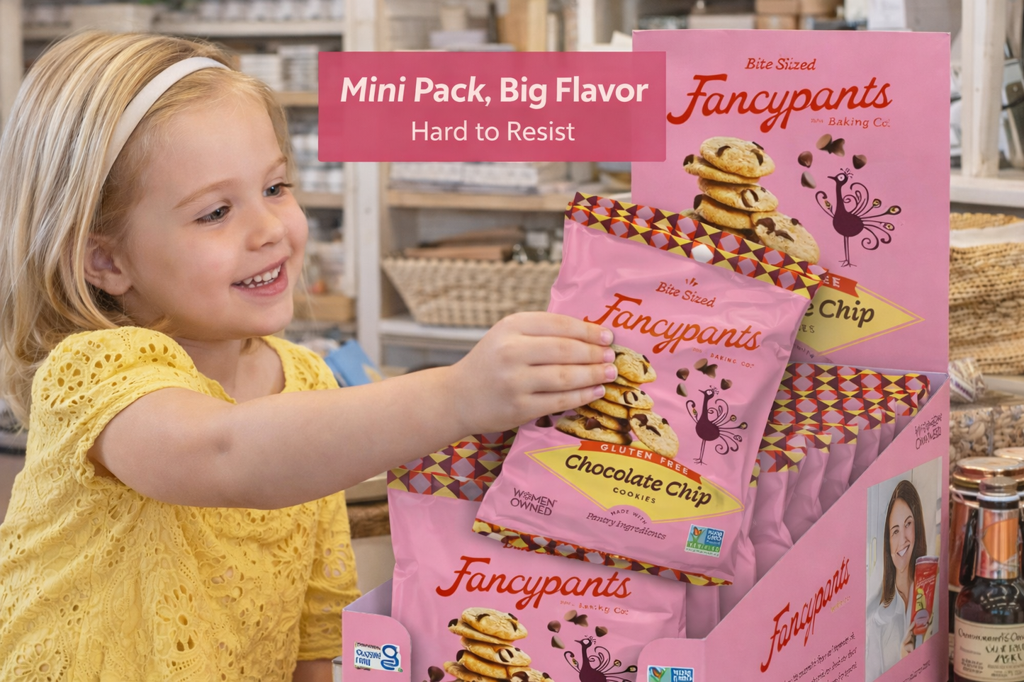 NEW! Gluten Free Chocolate Chip Mini Cookie Snack Packs | 24 Individually Wrapped