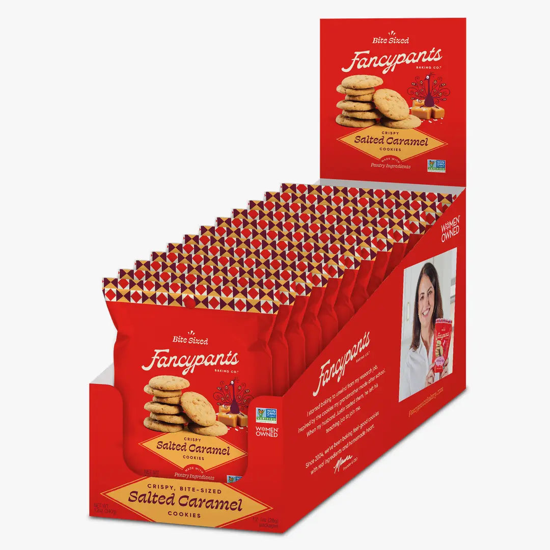 NEW! Salted Caramel Mini Cookie Snack Packs | 24 Individually Wrapped