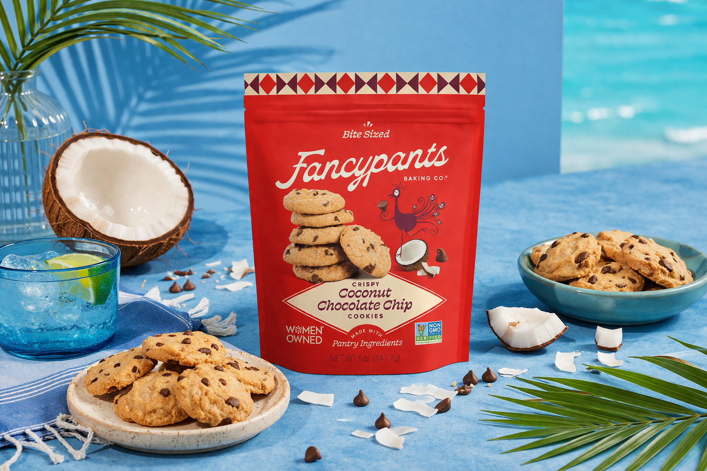 NEW! Coconut Chocolate Chip Cookies (Crisp, Toasted Coconut & Dark Chocolate)