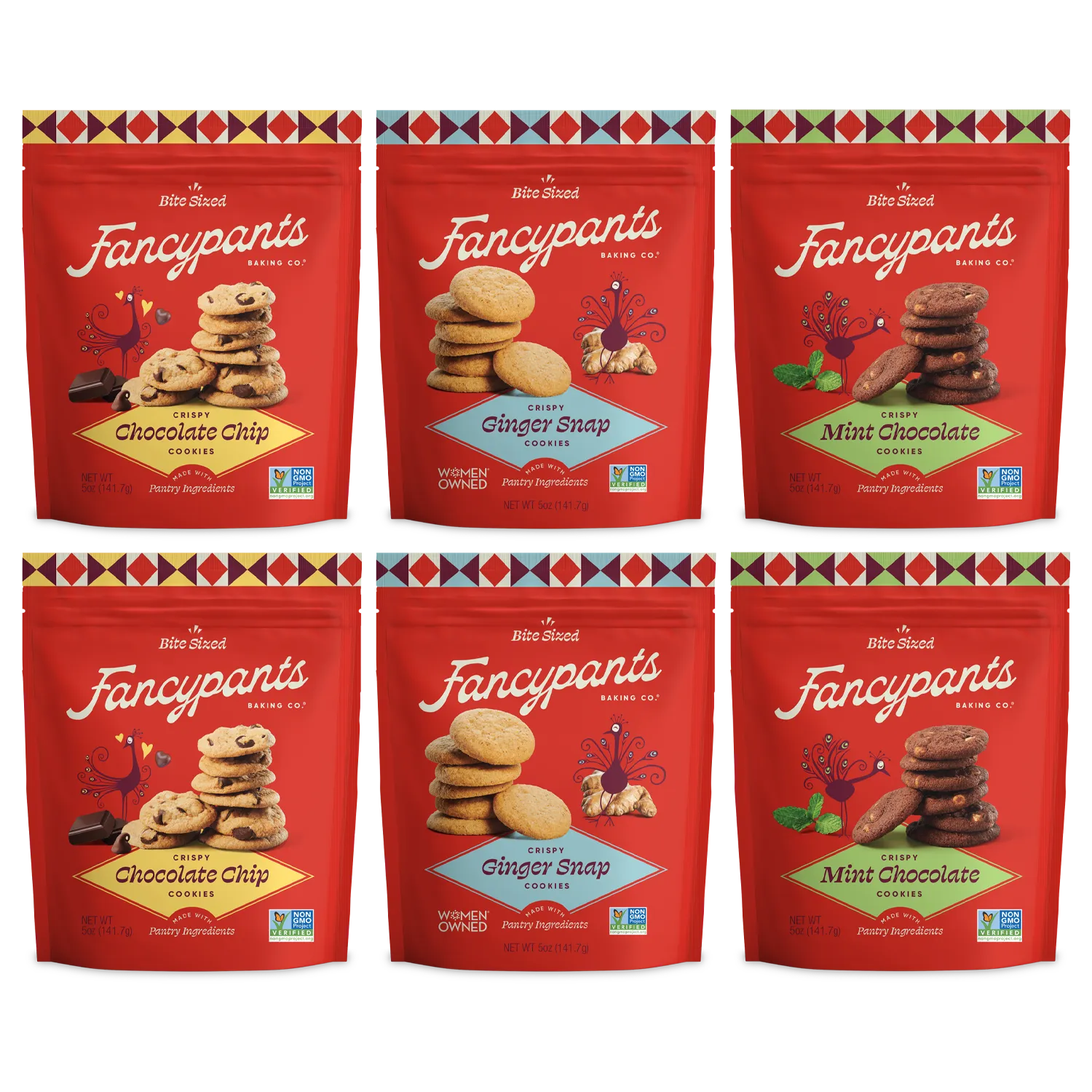 Maura's Favorite Bundle - 2 Chocolate Chip / 2 Mint Chocolate / 2 Ginger Snap