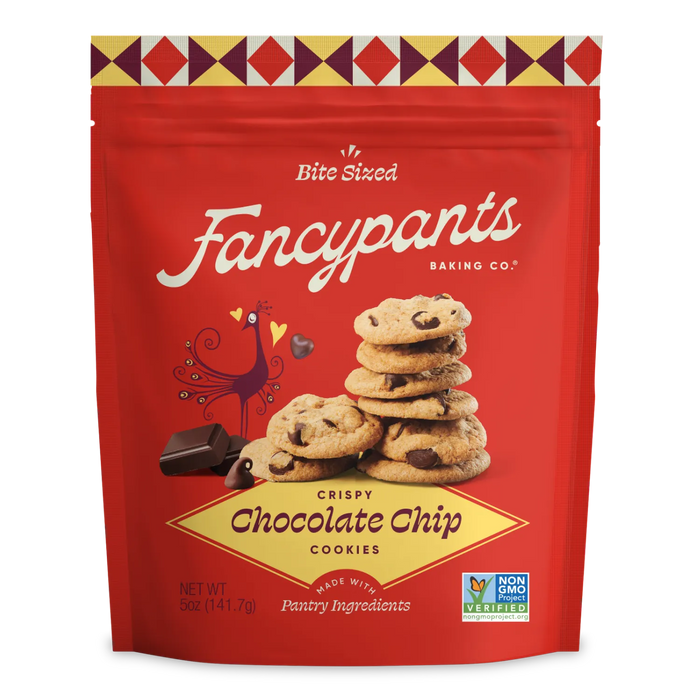 Fancypants crispy chocolate chip cookies 5 oz pouch