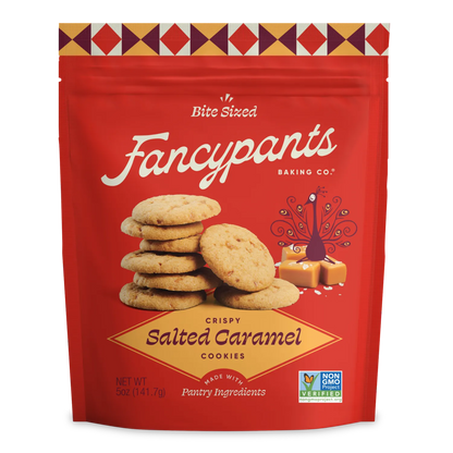 Fancypants crispy salted caramel cookies 5 oz pouch