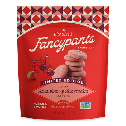 Fancypants crispy strawberry shortcake cookies 5 oz pouch